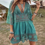 Embroidered Lace Dress