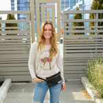 Drop Shoulder Layering Pullover - Exotic Places