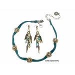 Leather Choker with Flowers