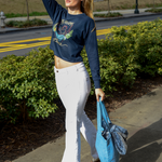 Long Sleeve Modest Crop Tee - My Happy Place