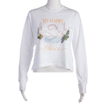 Long Sleeve Modest Crop Tee - My Happy Place