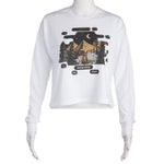 Long Sleeve Modest Crop Tee - Dream Under The Stars