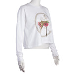 Long Sleeve Modest Crop Tee - Exotic Places