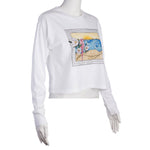 Long Sleeve Modest Crop Tee - Namibia Desert Coast