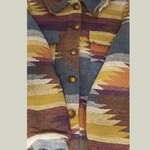 Geometric Print Jacket-Sunny Desert