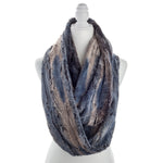 Dakota Denim Faux Fur Infinity Scarf