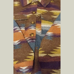 Geometric Print Jacket-Sunny Desert, close-up detail